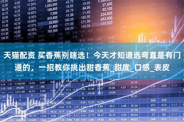 天猫配资 买香蕉别瞎选！今天才知道选弯直是有门道的，一招教你挑出甜香蕉_甜度_口感_表皮